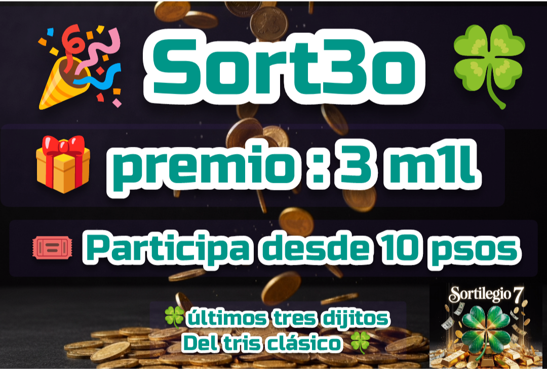 Sorteo 🍀 solo 10 pesos 